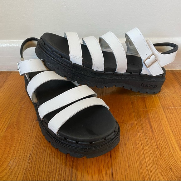 White Platform Sandals - Picture 5 of 7
